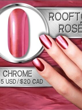 Color Street Rooftop Rosé Chrome Nail Strips - Shimmery Rose Pink